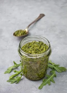 Arugula pesto Foto stock