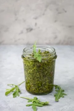 Arugula pesto Stock Photos