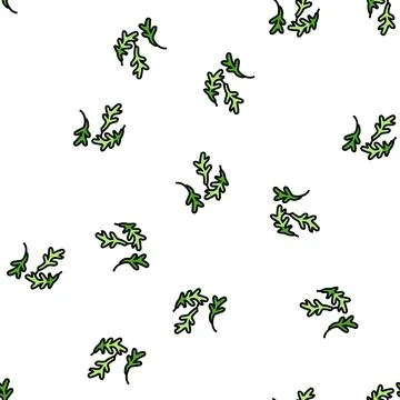 Arugula slice food cut vector seamless pattern Stock Illustration