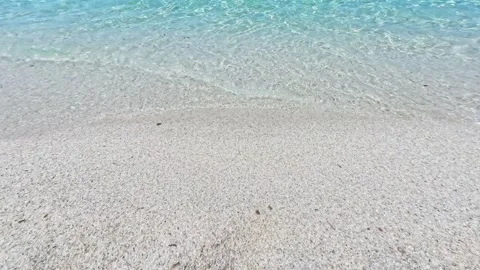 Is Arutas Quartz Beach Sardinia Dolby Vision Water Stock-Footage 343728059