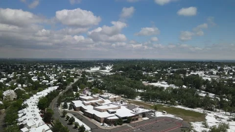 Arvada, Colorado after a spring snow storm_3 Stock Footage 245403467