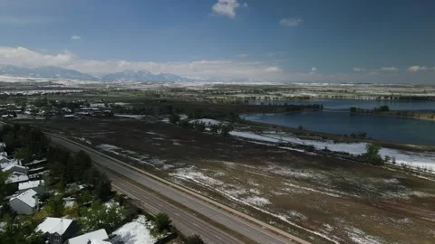 Arvada, Colorado after a spring snow storm_2 Stock Footage 245403536