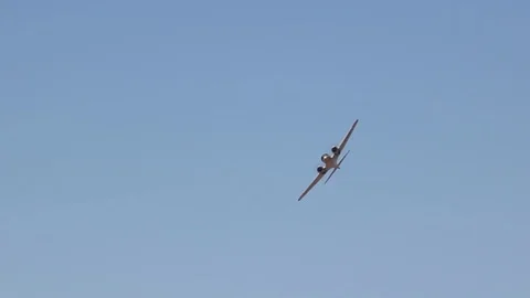 Arvo Anson C. Mk 19 restored multi-role aircraft G-AHKX - TX176 flying. Stock Footage 117546354