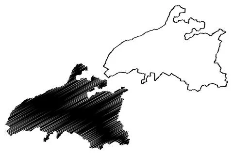 Arwal district (Bihar State, Magadh division, Republic of India) map vector i Stock Illustration