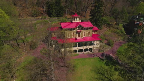 Asa Packer Mansion 스톡 동영상 195036343