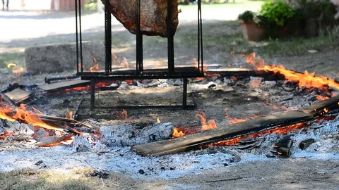 Asado steak Stock Footage 76949949