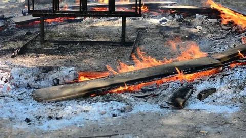 Asado Steak Stock Footage 76950416