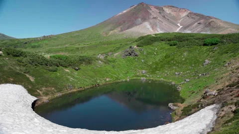 Asahi dake and lake Stock Footage 162027710