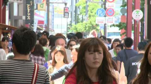 Asakusa Tokyo Street Video stock 31393953