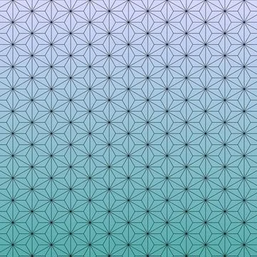 Asanoha seamless pattern, illustration, vector Illustrazione stock