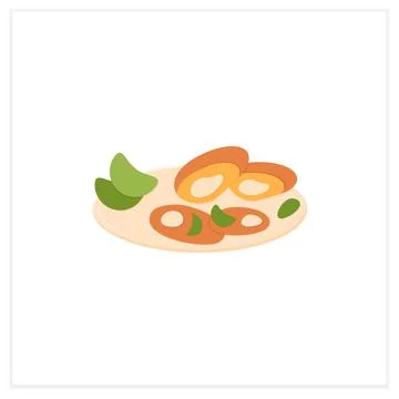 Asari clams flat icon Stock Illustration