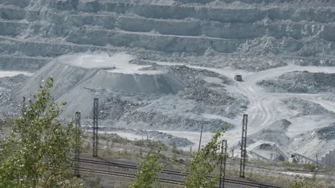 Asbestos quarry Stock Footage 162111830