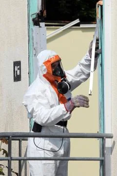 Asbestos removal Stock Photos