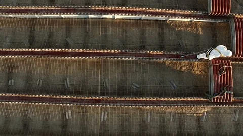 Asbestos removal. Two skilled workers remove the sheets of asbestos cement Stock Footage 71811331