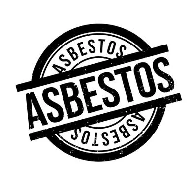 Asbestos rubber stamp Stock Illustration