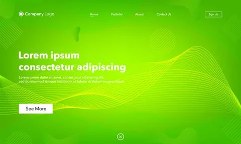 Asbtract background website Landing Page. Template for websites, or apps. Mod Stock Illustration