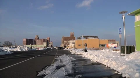 Asbury New Jersey in Winter Stock Footage 1059643