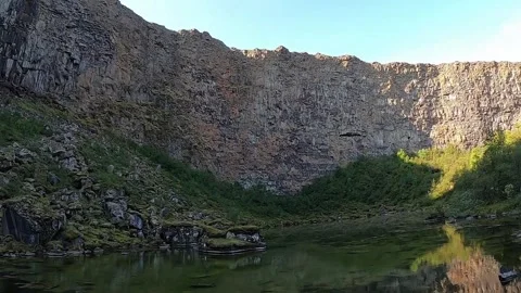 Asbyrgi canyon Stock-Footage 333330319