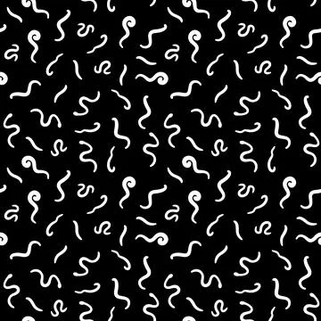 Ascariasis Parasites vector concept Seamless minimal pattern Stock Illustration