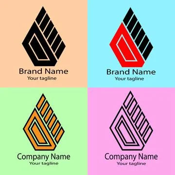 Ascend Emblem or Strong Light Shock Abstract Logo for Business Company. Stock Illustration