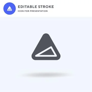 Ascend icon vector, filled flat sign, solid pictogram isolated on white, logo Stock Illustration