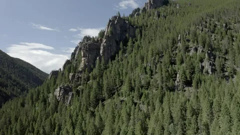 Ascend Mountain Cliff Stock Footage 281260703