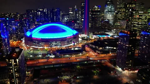Ascending above Toronto Stock Footage 240753946