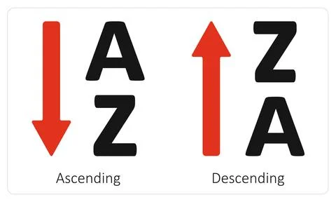 Ascending and Descending Stock Illustration