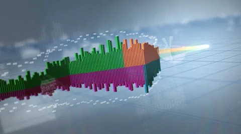 Ascending Bar graph. Video stock 64152397