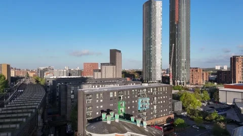 Ascending Castlefield Manchester Video stock 335634143