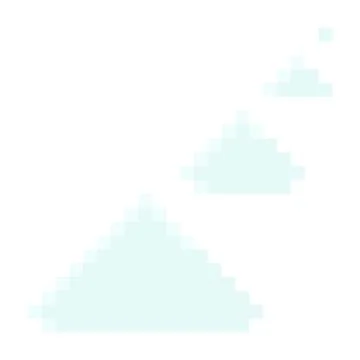 Ascending chat bubbles trail sequence message pixel art style icon light blue 스톡 일러스트