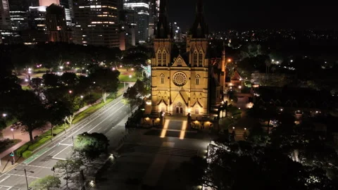Ascending on the church Stock Footage 271409911