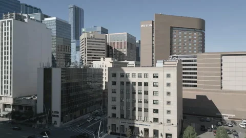 Ascending daytime Edmonton Stock Footage 288057895