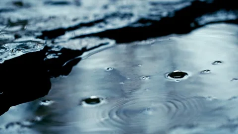 Ascending dripping close-up - water dropping stone 動画素材 256967530