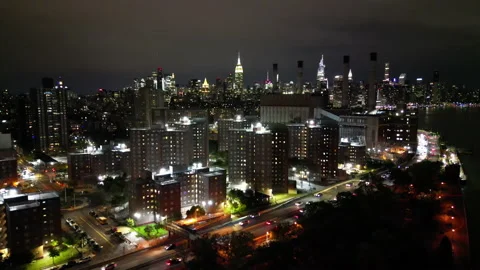 Ascending from east river Stock Footage 218306211