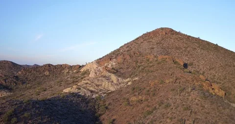 Ascending the Eastern Twin Peak Stock Footage 120370256