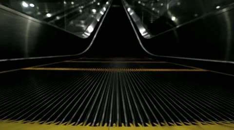 Ascending Escalator Stock Footage 22252719
