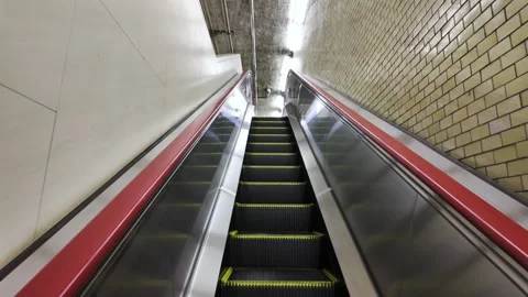 Ascending Escalator Stock Footage 319006617