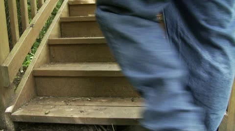 Ascending Feet Stock Footage 22772256