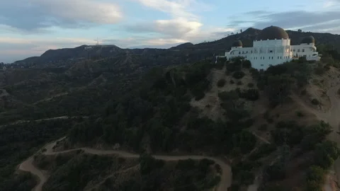 Ascending at Griffith Observatory Stock Footage 132155290