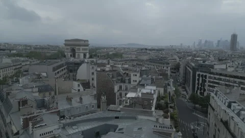 Ascending over Arc Stock Footage 275128694