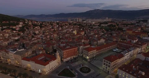 Ascending over Split Sunrise Stock Footage 118322154