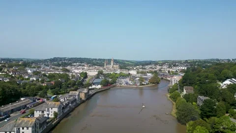 Ascending over Truro Stock Footage 251800954