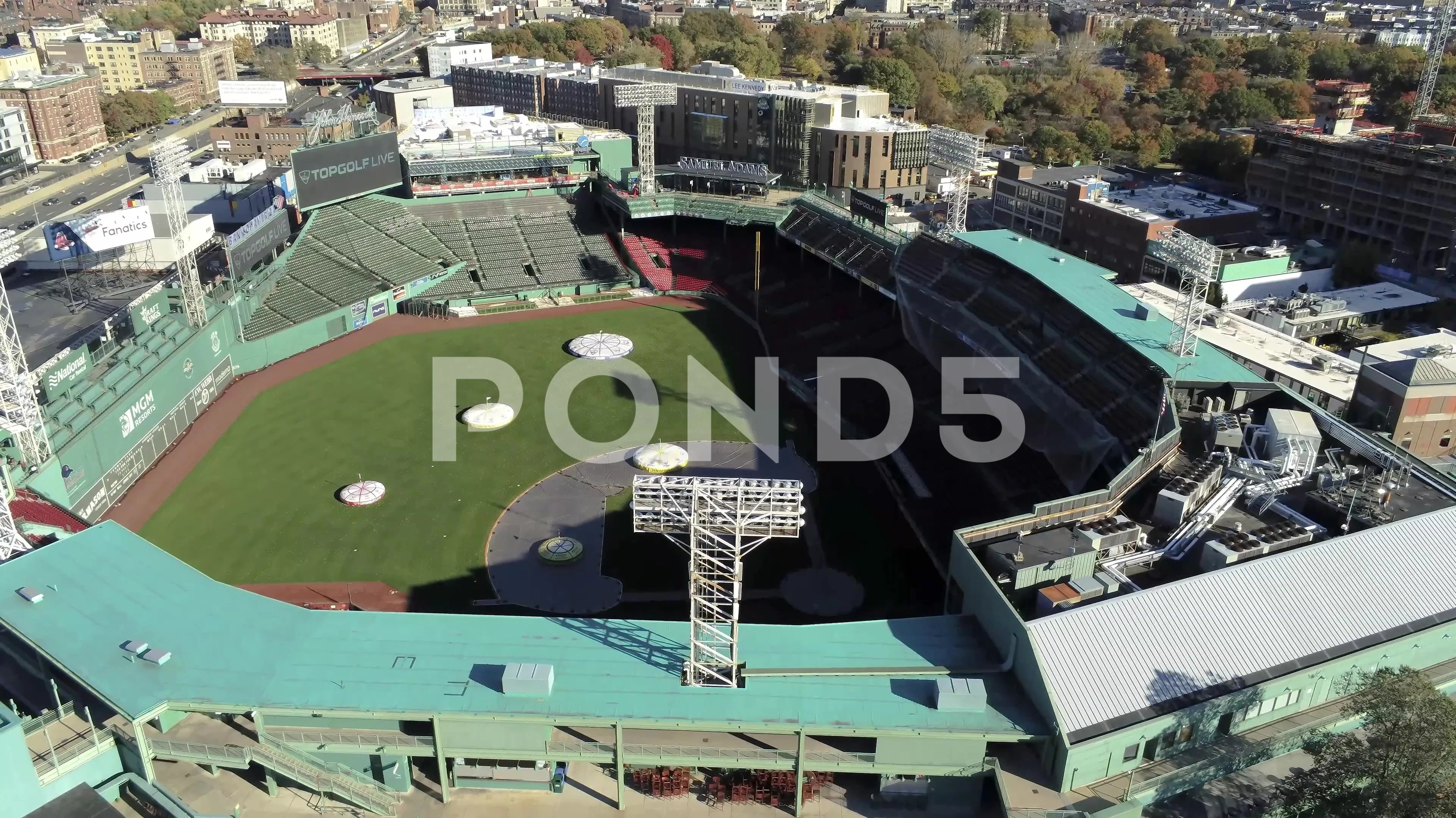 Inside view of Boston's Fenway Park. It , Stock Video