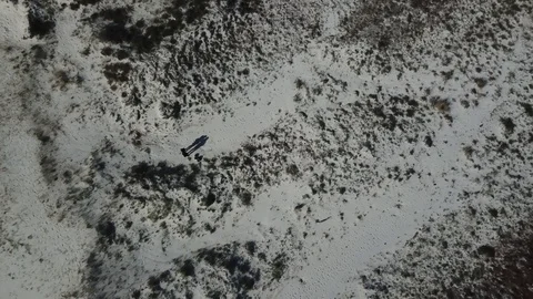 ASCENDING FROM THE SAND DRONE Stock Footage 90131500