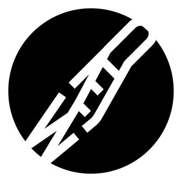 Ascending steps silhouette inside black circle Stock Illustration