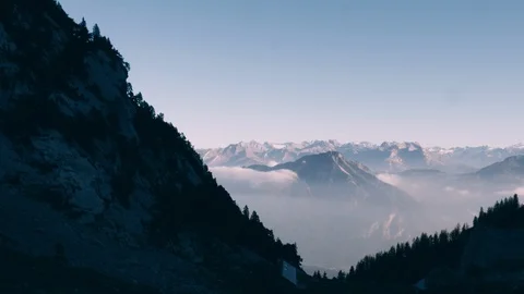 Ascending Swiss Alps Vídeo Stock 105464754