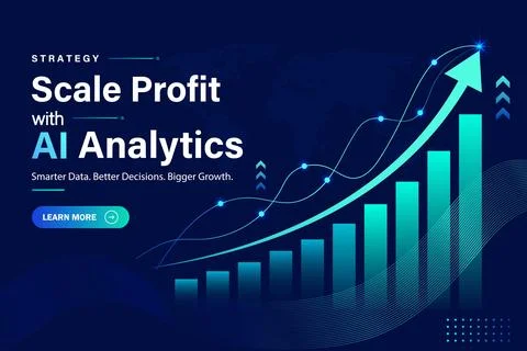 Ascending Teal Bar Chart with Glowing Node Line and Upward Arrow 스톡 일러스트