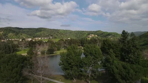 Ascending view of the lake 01 Stock-Footage 233128076