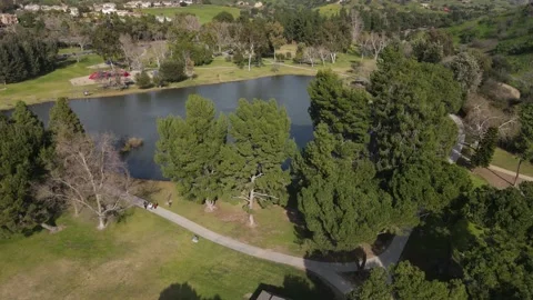 Ascending view of the lake 03 Stock Footage 233128104